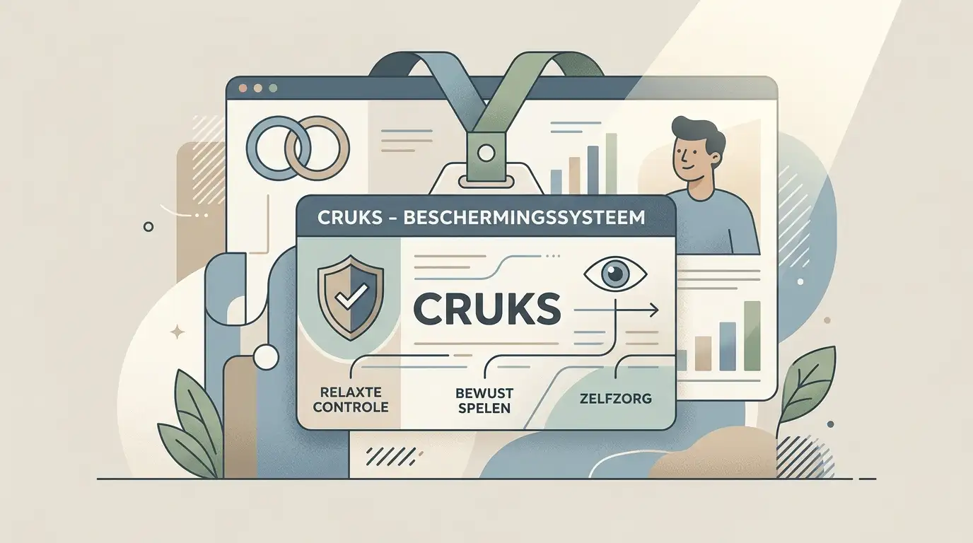 Rustige illustratie van officiële gokbescherming en een duidelijke controlekeuze